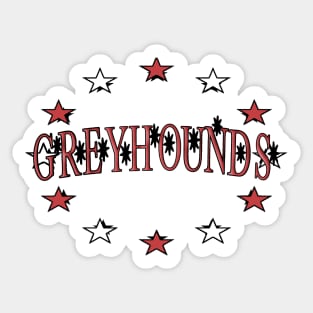 Greyhounds logo. Sticker